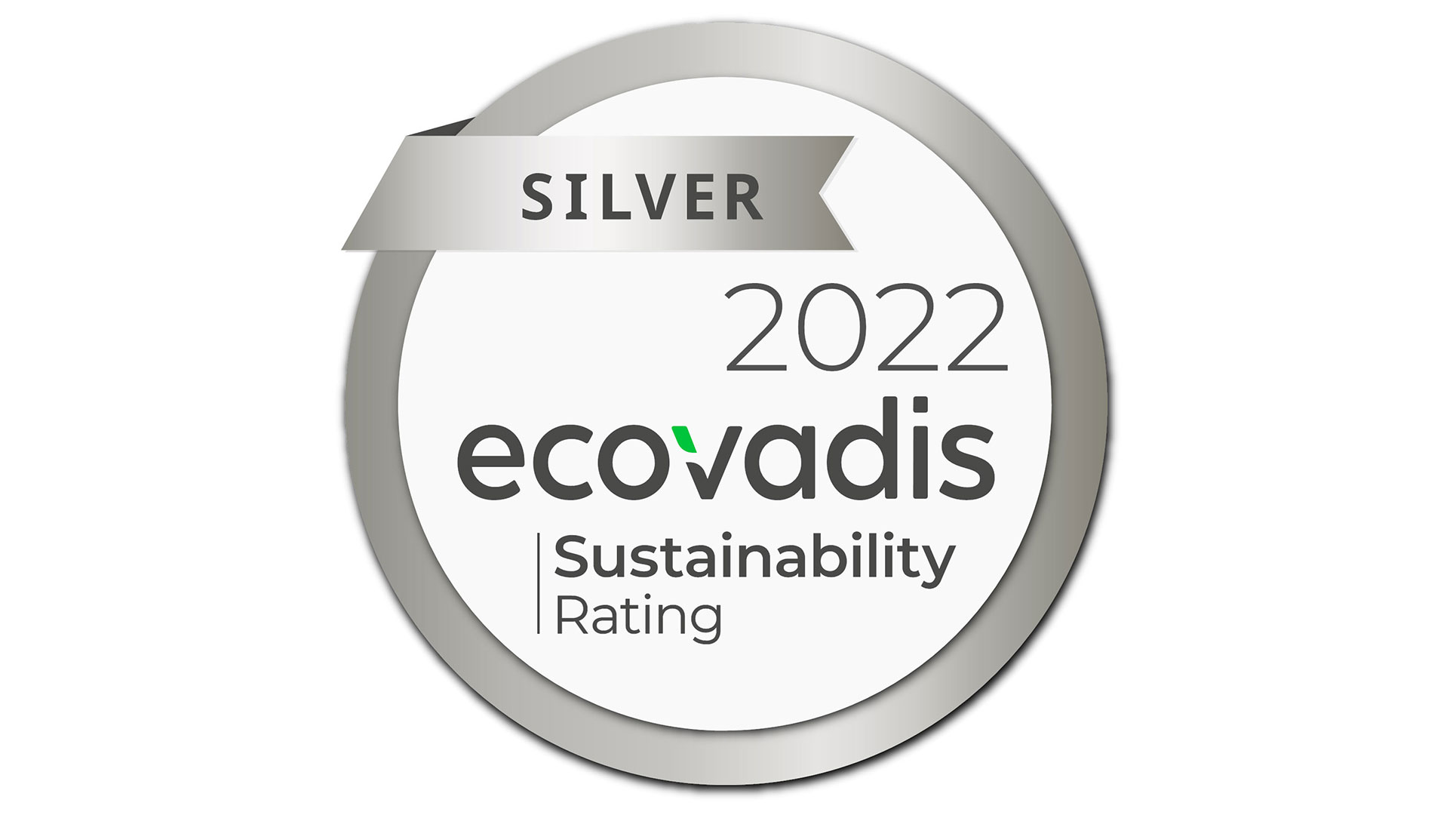 Skov med EcoVadis sølvmedaljelogo