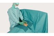 BARRIER Flex universalsæt, drapering af abdomen i brug