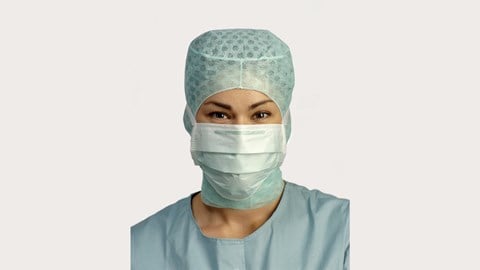sundhedspersonale, der bruger BARRIER medicinsk ansigtsmaske Special