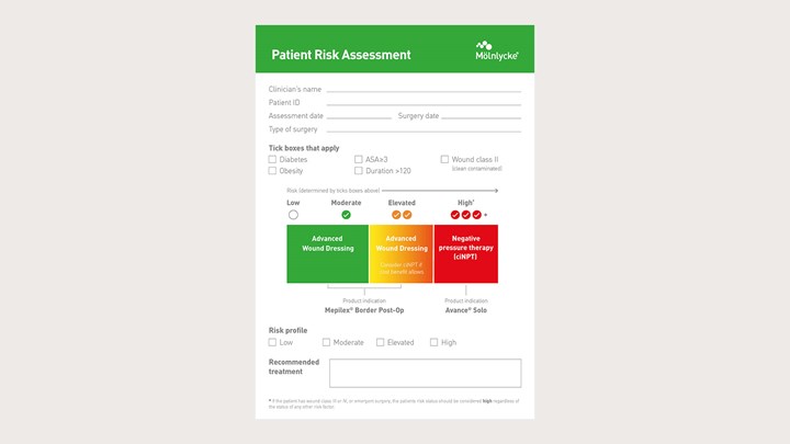 billede af risikovurderingsformularen, der kan downloades